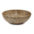 Marble Crafter Marble Crafter BW20-FS 12 in. Laurus Bowl; Fossil Stone BW20-FS